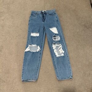 RSQ Women's Straight Leg Blue Jeans